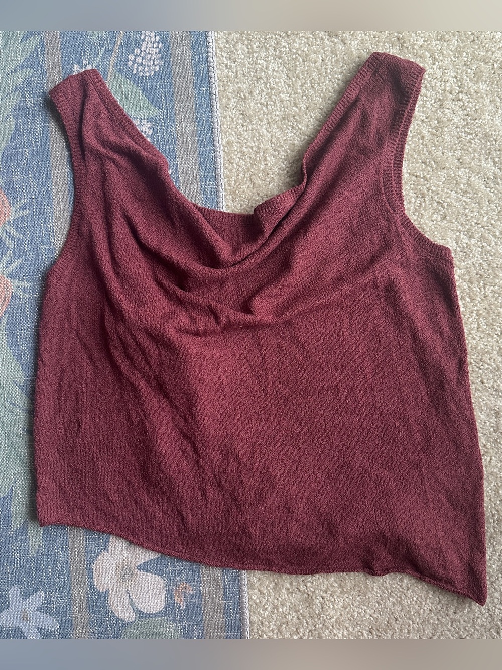 Free People Sleeveless Knit Tank Top - Cinnamon